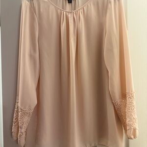 Le Chateau Orange Embellished Long Sleeve Blouse